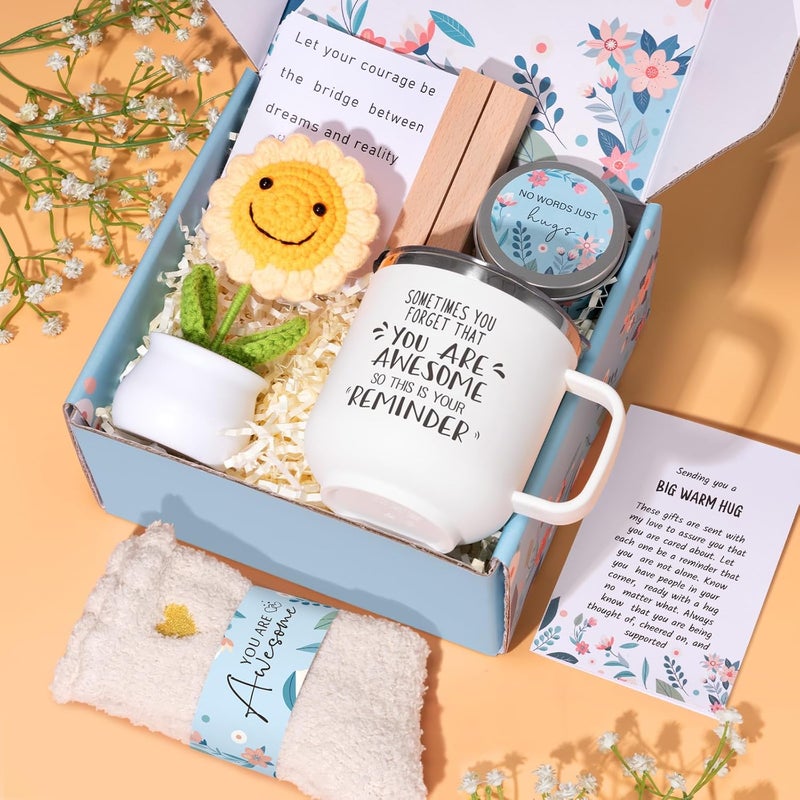 GiftPeak Get Well Gifts for Women, After Surgery Recovery Gifts, Sunflower Gifts for Women Gifts Baskets Feel Better Soon, Birthday Gift Thinking of You Care Package for Mom Her Friend Sister Wife - Image 1